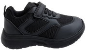 Skippy Kids School Sneakers – Black Lightweight Velcro Shoes