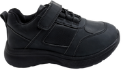 Skippy Kids Black School Sneakers – Lightweight Velcro Sports Shoes