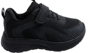 Skippy Kids Black Sports Sneakers – Lightweight Velcro School Shoes