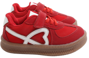 Skippy Kids Red Casual Sneakers – Stylish Everyday Shoes with White Details
