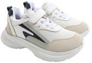 Skippy Kids White Casual Sneakers – Lightweight Comfortable Sole Everyday Shoes
