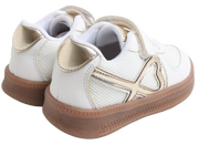 Skippy Kids White Casual Sneakers – Stylish Everyday Shoes with Beige Details