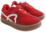 Skippy Kids Red Casual Sneakers – Stylish Everyday Shoes with White Details