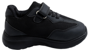 Skippy Kids Black School Sneakers – Lightweight Velcro Sports Shoes
