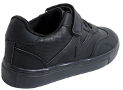 Skippy Kids School Sneakers – Black Lightweight Velcro Shoes