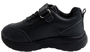 Skippy Kids Black School Sneakers – Lightweight Velcro Sports Shoes
