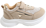 Skippy Kids Beige Casual Sneakers – Lightweight Fashion Shoes for Everyday Wear