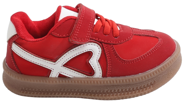Skippy Kids Red Casual Sneakers – Stylish Everyday Shoes with White Details