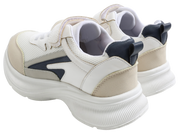 Skippy Kids White Casual Sneakers – Lightweight Comfortable Sole Everyday Shoes