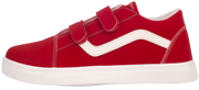 Skippy Kids Red Casual Sneakers – Comfortable Everyday Shoes with White Details