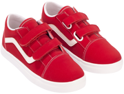 Skippy Kids Red Casual Sneakers – Comfortable Everyday Shoes with White Details